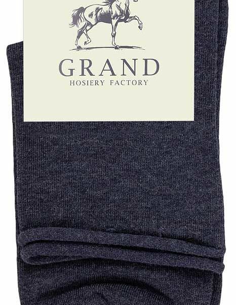 Носки женские Grand цвет синий меланж, размер 25-27