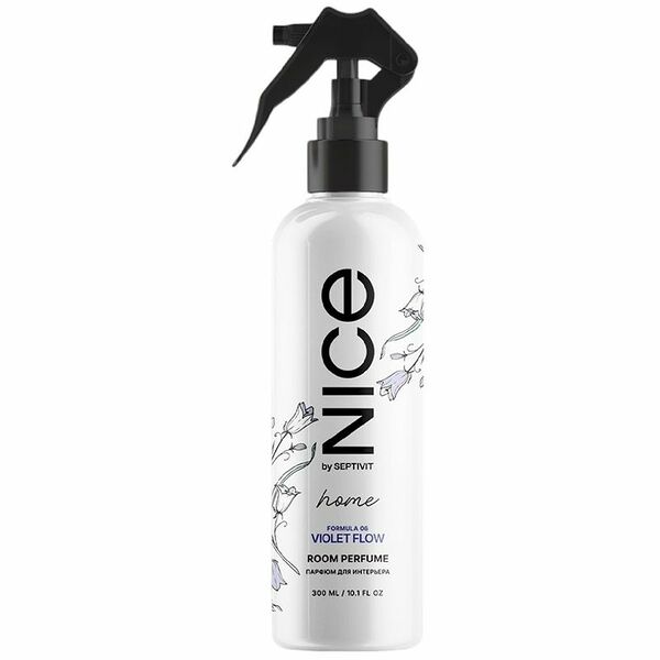 Освежитель воздуха Nice by septivit Formula 06 Violet flow парфюм аромат для интерьера 300мл