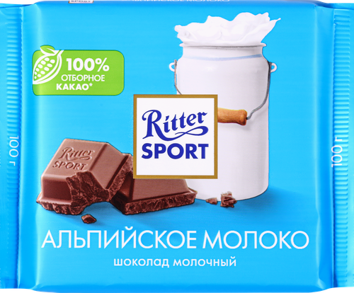 

Шоколад молочный Ritter Sport Альпийское молоко 100 г