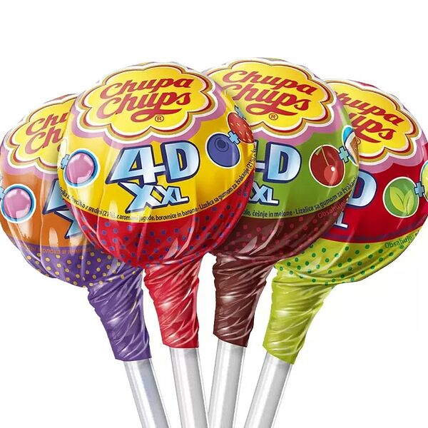 Карамель Chupa Chups XXL 4D ассорти вкусов 1 шт 29 г