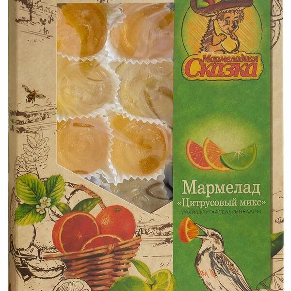 Мармелад желейный формовой Мармеладная сказка Цитрусовый микс