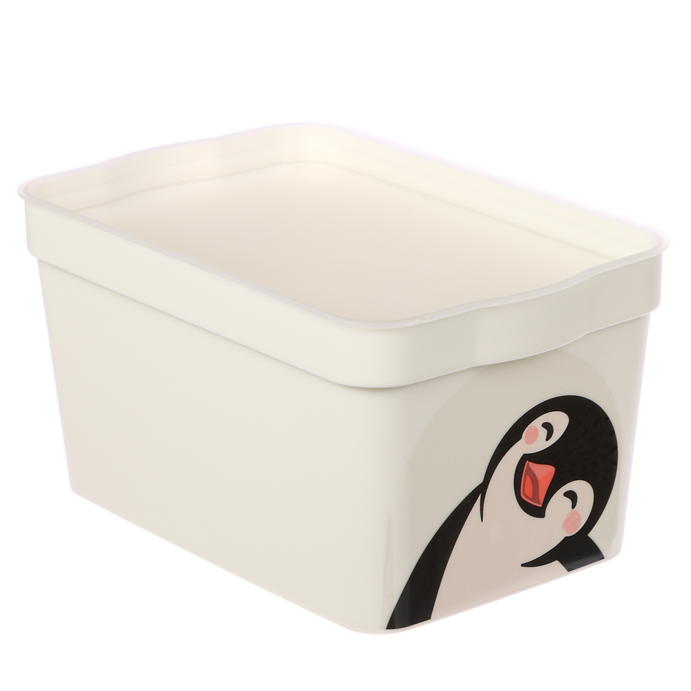 

Ящик для хранения с крышкой Keeplex Happy Penguin 2.3 л цвет в ассортименте