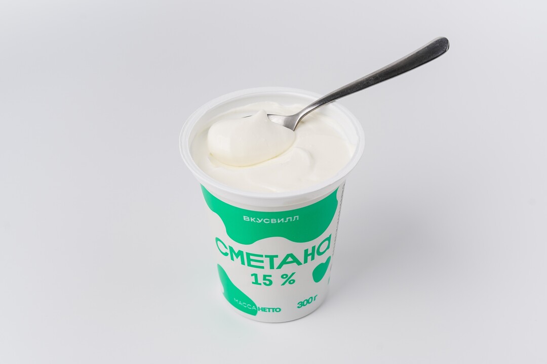 

Сметана ВкусВилл 15% 300 г