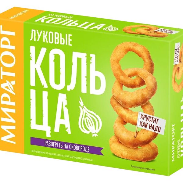Кольца луковые Мираторг замороженные, 250 г
