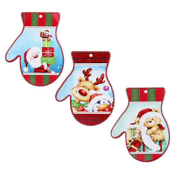 Варежка подставка под горячее, 20х25см, керамика, 3 дизайна в ассортименте 1 шт