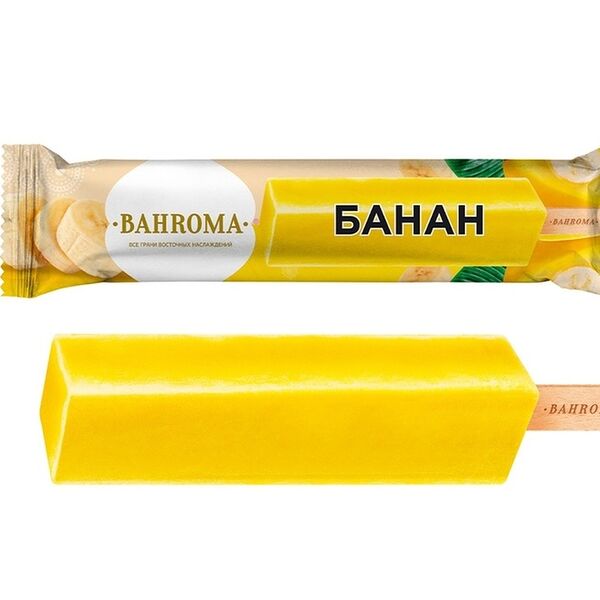 Фруктовый лед Bahroma со вкусом банана, 68 г