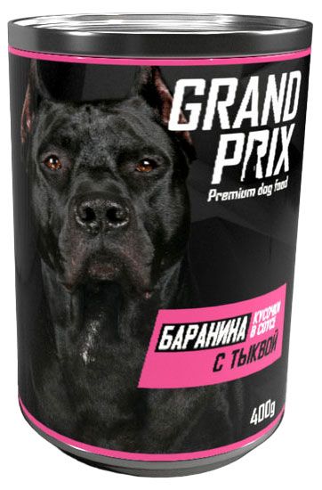

Корм для собак Grand Prix кусочки в соусе баранина с тыквой 400 г