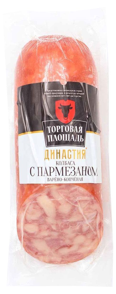 

Колбаса варено-копченая Торговая площадь Династия с пармезаном 320 г