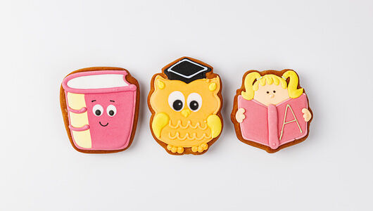 Пряник с днем знаний, цвет в ассортименте, 1 шт. 70 г