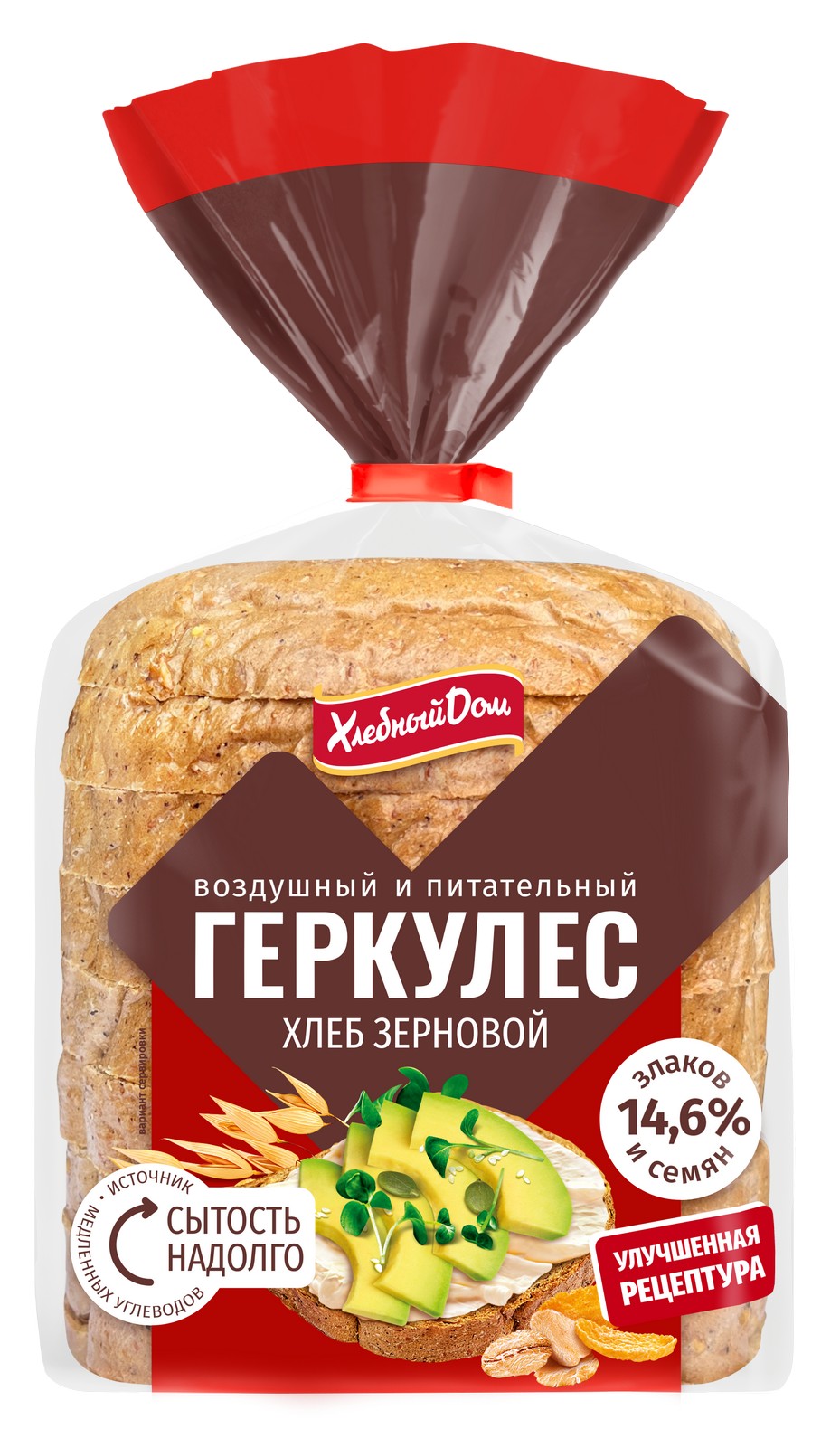 

Хлеб Хлебный дом Геркулес зерновой нарезка 250 г