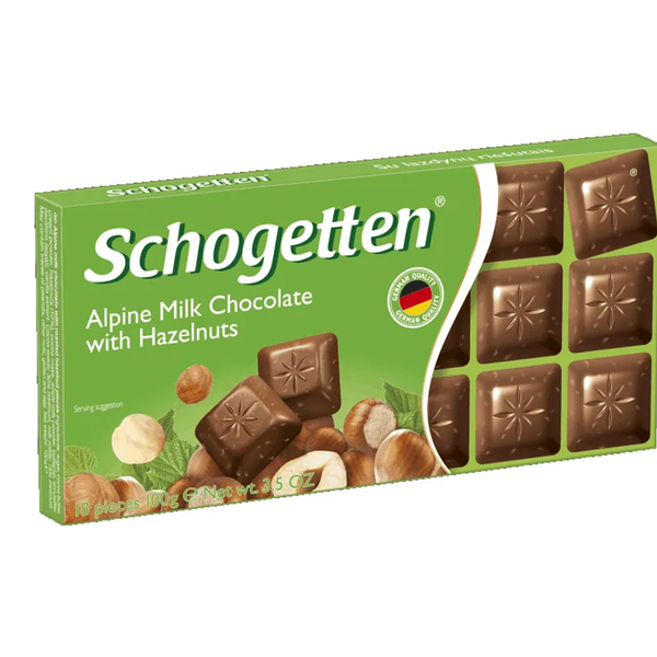 Шоколад молочный Schogetten с фундуком 100г