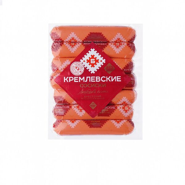Сосиски Кремлевские в/с  вар колб изд мясн в/у 370г Брестские традиции