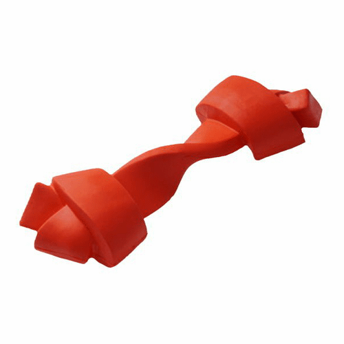 Игрушка для собак HOMEPET silver series косточка для чистки зубов 12.5 см, красная