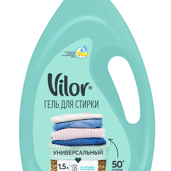 Гель для стирки Vilor Универсальный, 1.5 л