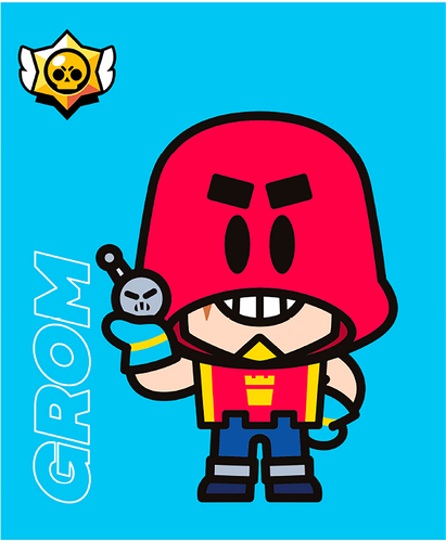 

Тетрадь Brawl Stars в клетку 48 л дизайн в ассортименте