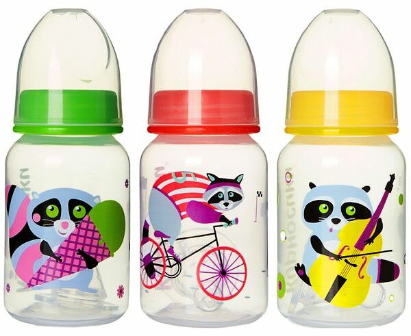 Курносики Бутылочка для кормления арт. 11001 125 мл в ассортименте 1 шт