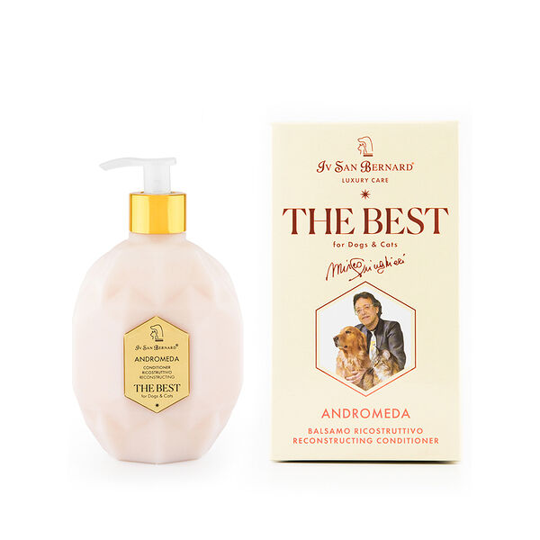 Кондиционер для выпадающей шерсти и чувствительной кожи у собак и кошек с экстрактом шиповника The Best line Andromeda, 500 мл