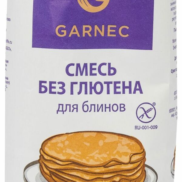 Сухая смесь для блинов Garnec без глютена 600 г