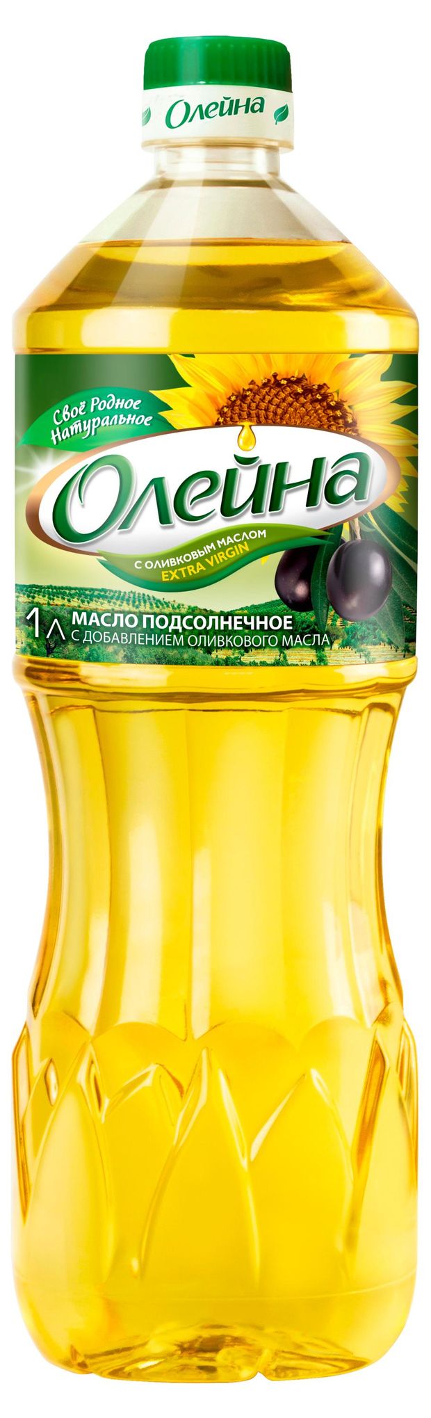 

Масло подсолнечное Олейна с добавлением оливкового рафинированное, 1 л