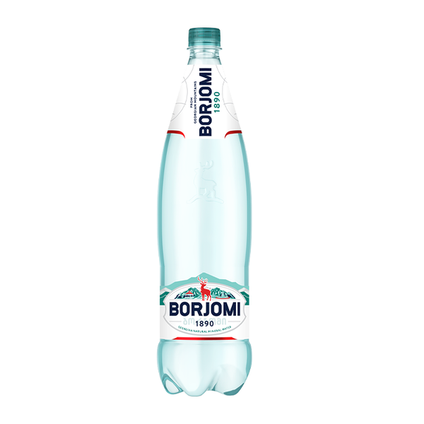 Вода минеральная лечебно-столовая Borjomi газированная 1250 мл