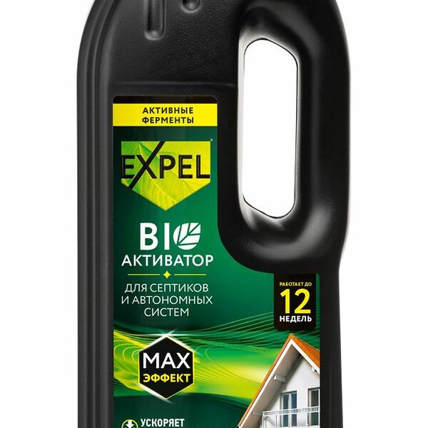 Биоактиватор для септиков и автономных систем Expel жидкий, 750 мл
