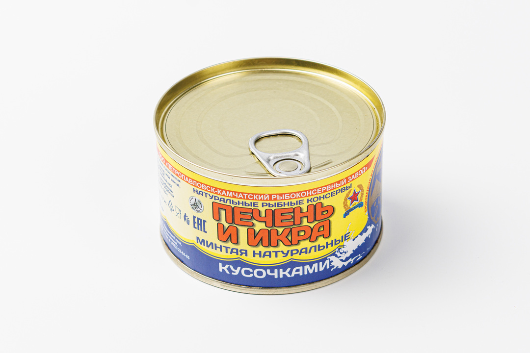 

Печень и икра минтая натуральные кусочками 227 г