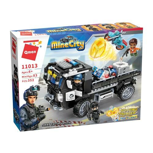 Конструктор Qman Спецназ машина 352 детали