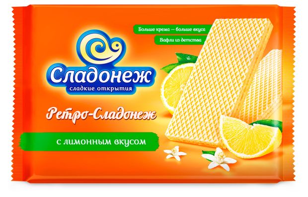 

Вафли Сладонеж Ретро с лимонным вкусом 300 г
