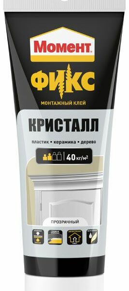 Клей монтажный Момент FIX Кристалл, 185 г