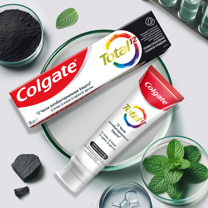 

Зубная паста Colgate глубокое очищение с древесным углем 100 мл