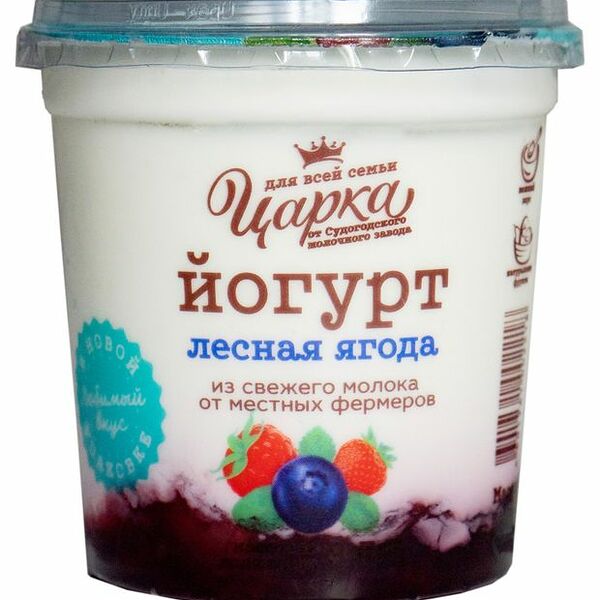 Йогурт Царка лесные ягоды 3.5%, 400 г