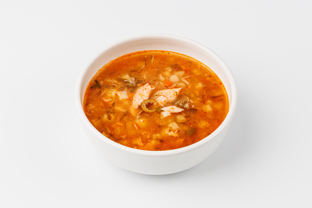 

Солянка из семги и форели 300г