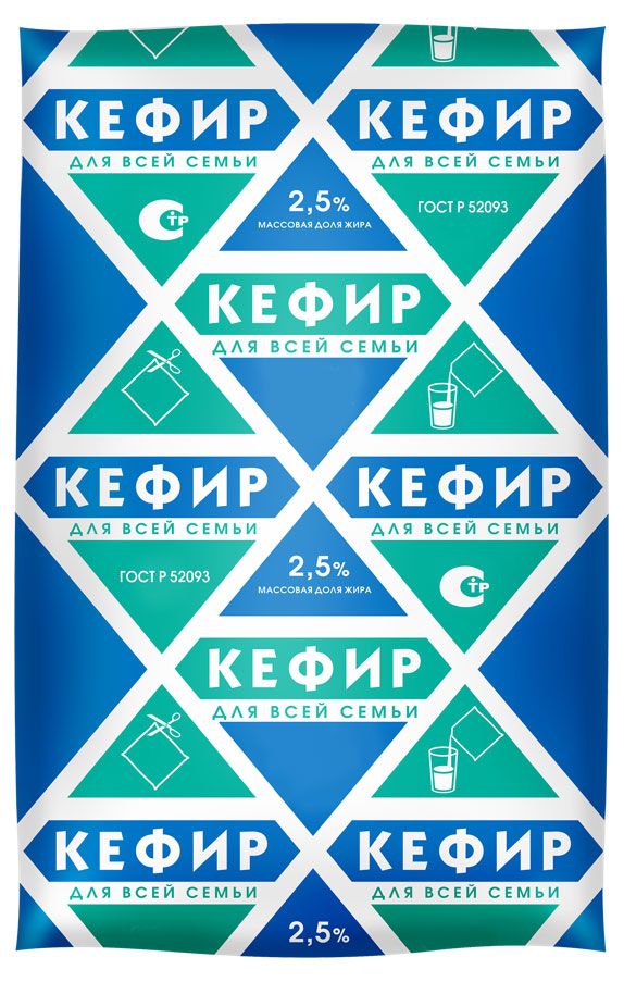 

Кефир Для всей семьи 2.5% 900 мл