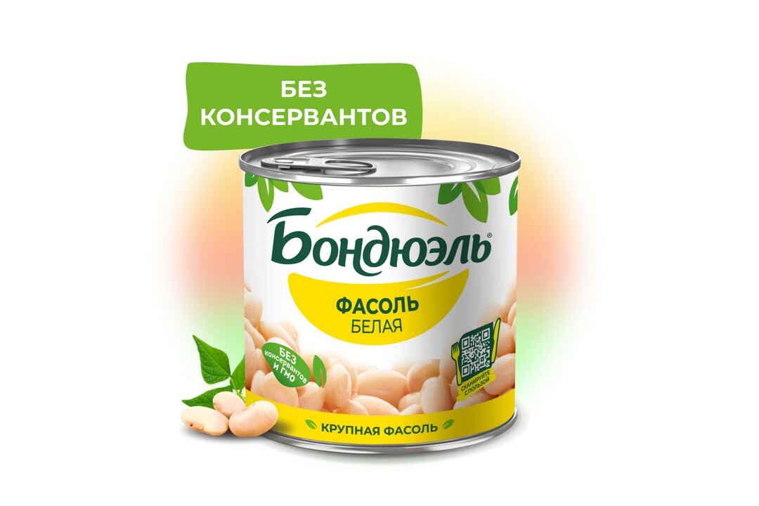 

Фасоль белая Бондюэль 400 г