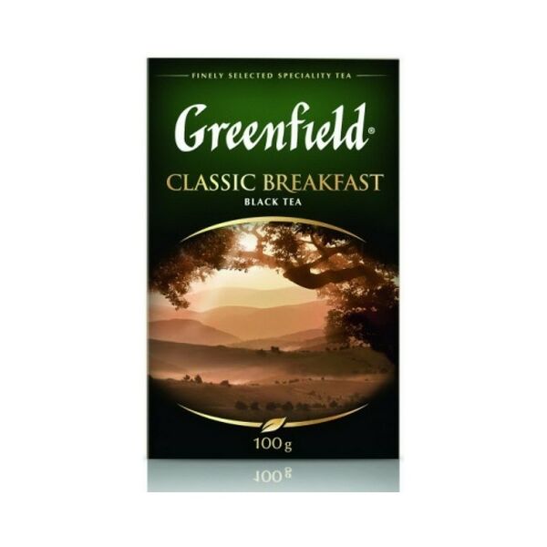 Чай черный Greenfield Classic Breaktast крупнолист. вес 0.1 кг