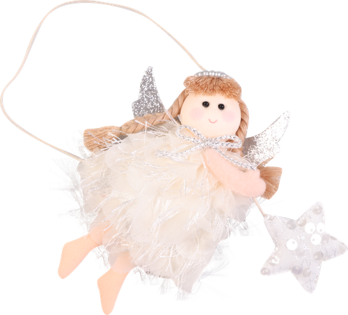 

Украшение елочное Homeclub Ангел летящий со звездой 1 шт. цвет в ассортименте