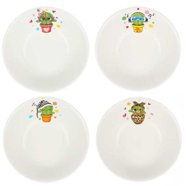 Салатник 360мл кактусы, фарфор в ассортименте