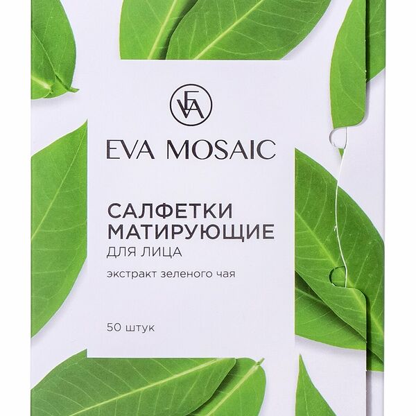 Eva Mosaic Салфетки для лица матирующие, 50 шт.