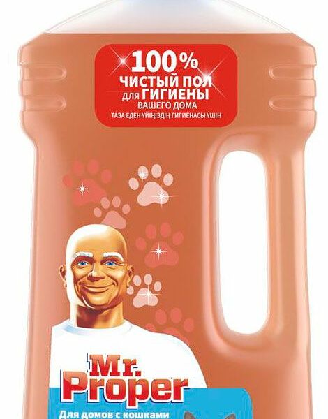 Средство для мытья полов Mr.Proper для домов с кошками Свежий цитрус 1000 мл