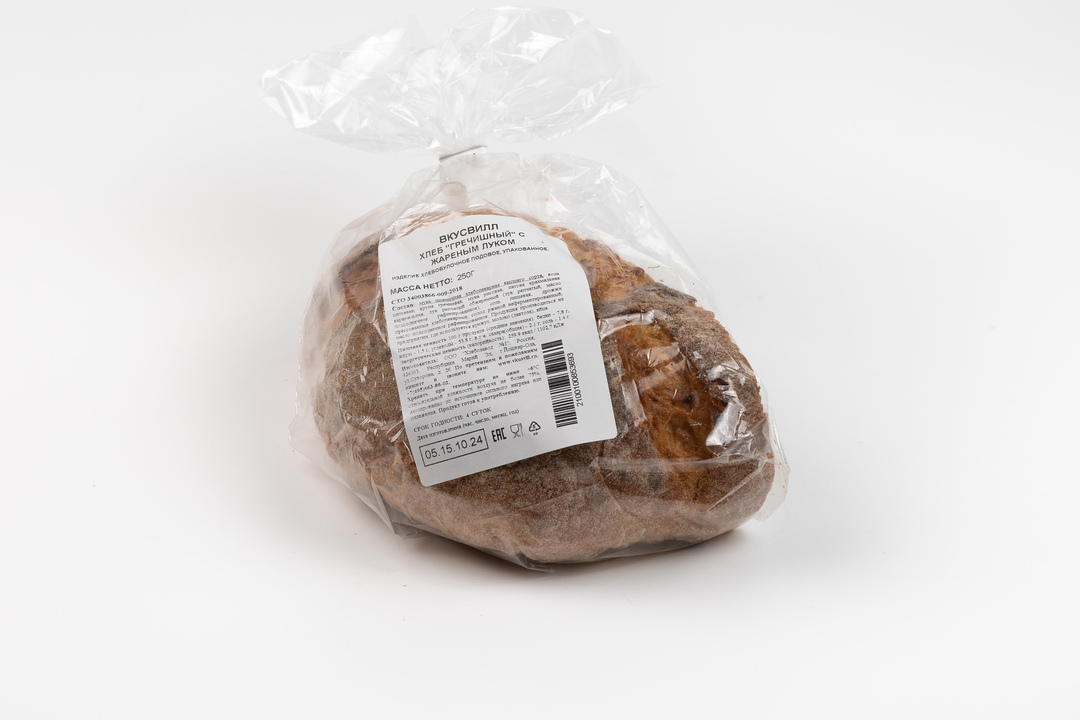 

Хлеб Гречишный с жареным луком 250 г