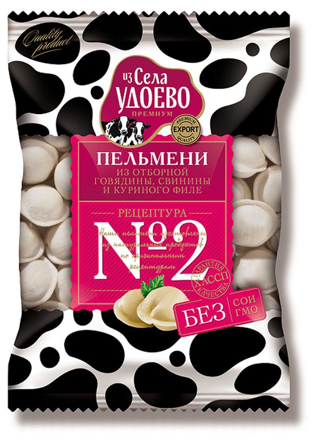 

Пельмени Из села Удоево из отборной говядины, свинины и куриного филе рецептура №2, 800 г