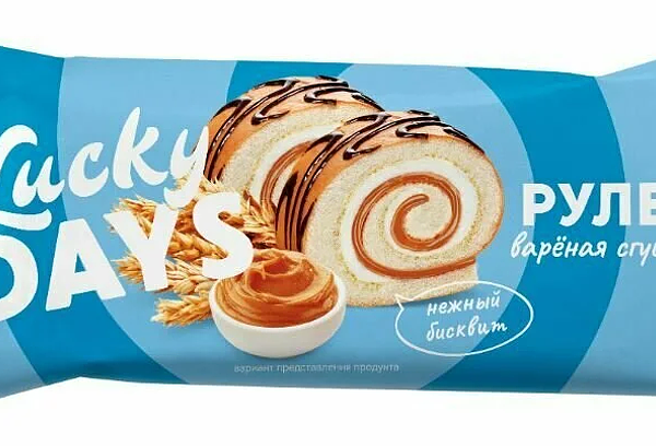 Рулет Lucky Days бисквитный вареная сгущенка 200 г