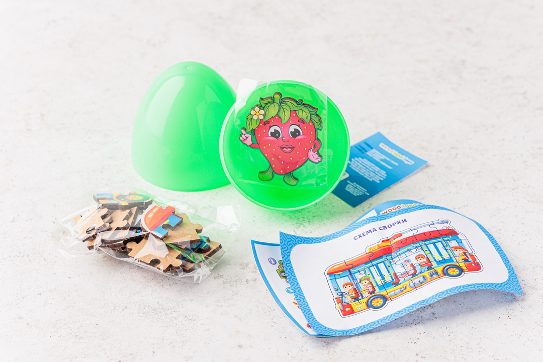 

Пазл в яйце Транспорт