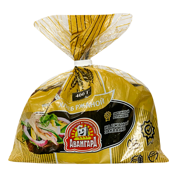 Хлеб Авангард на ржаной закваске ржано-пшеничный нарезка 400 г