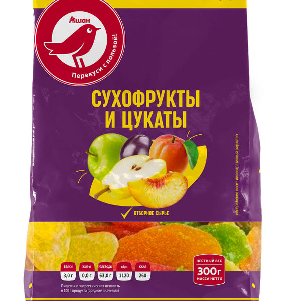 Сухофрукты АШАН Красная птица