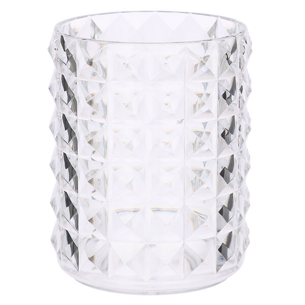 Vetta стакан для кистей и косметики crystal, полистирол, 8x8x11 см