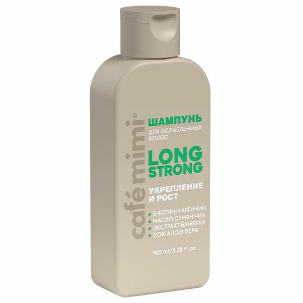 Шампунь для волос Cafe mimi Long Strong укрепление и рост 100 мл