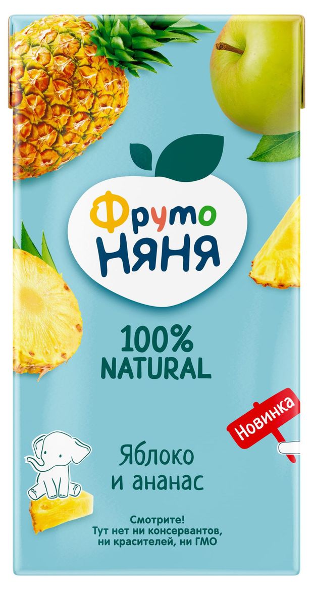 

Нектар ФрутоНяня из яблок и ананасов 200 мл