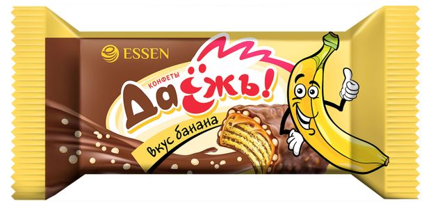 

Конфеты Essen ДаЁжъ! со вкусом банана в шоколадной глазури, вес