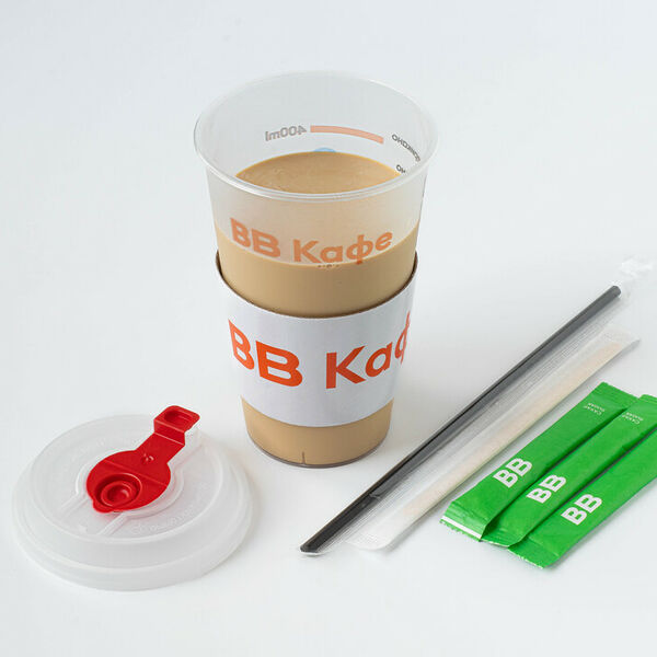 Кофе раф кленовый веган на растительном напитке, кафе 400 мл